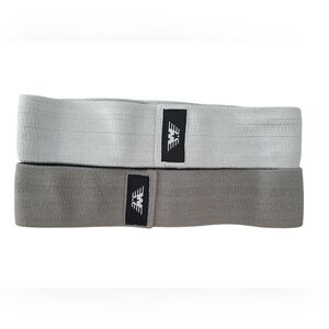 Workout Resistance Band heavy and medium set of 2 Gray and Purple